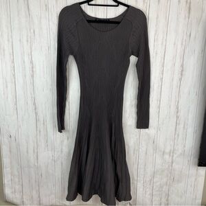 Peruvian Connection knit tan brown dress XS